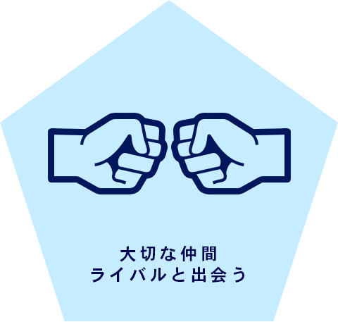 大切な仲間、ライバルと出会う